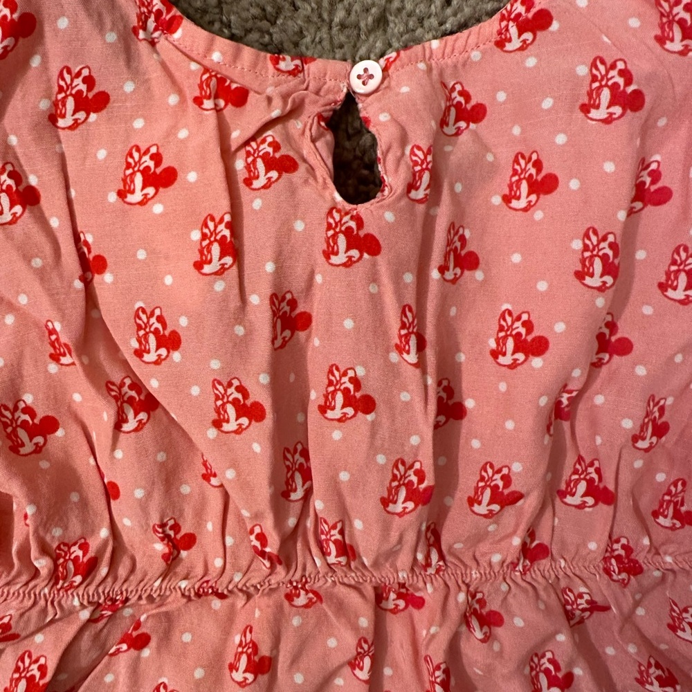 Disney Pink and Red Minnie Mouse Swim Coverup Toddler Girl Size 2 - Picture 4 of 5